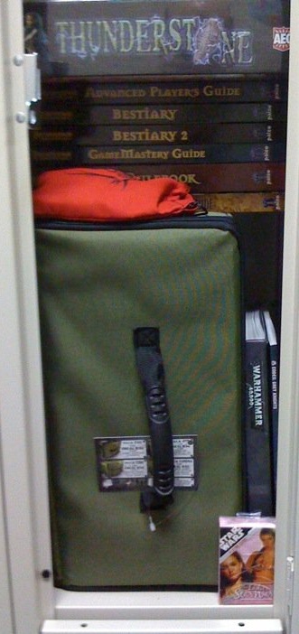 What you can fit in the locker